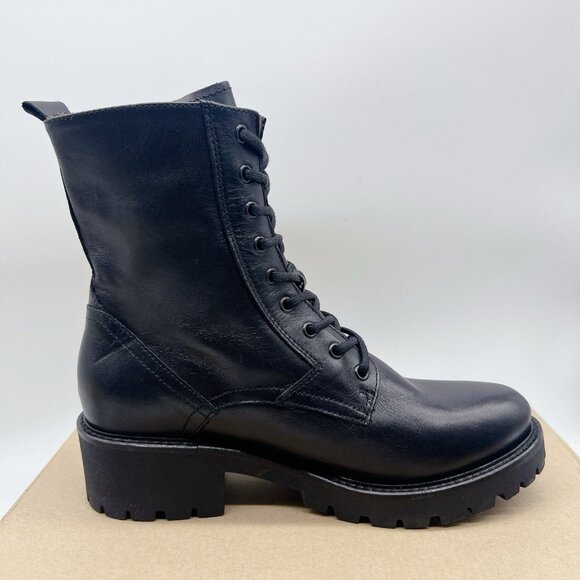 NeroGiardini Studded Leather Platform Combat Ankle Boot Booties Black EU 39 US 9 - Picture 9 of 12